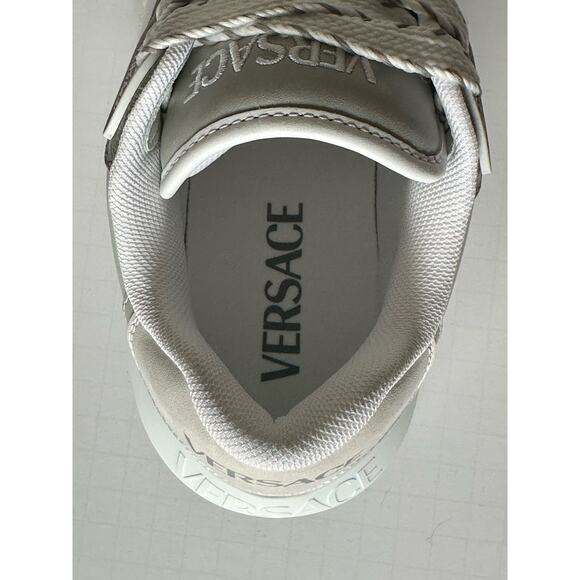 Versace Odissea Men’s Leather White/Gray Sneakers 8.5 US (41.5) 1015437 NIB $950 main image 5